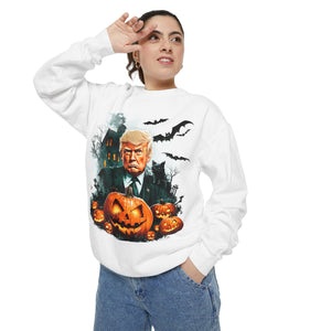 Fall Pumpkin Halloween Trump Sweatshirt - Donald Trump Sweatshirt Election 2024