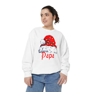 Unisex Sweatshirt Papa Claus Family Personalized Custom Sweatshirt -Christmas Gift For Family Members