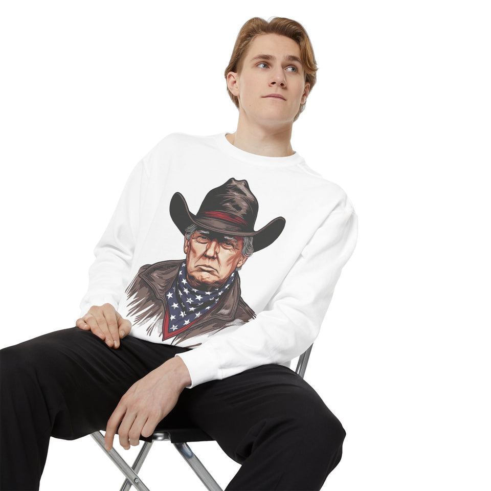 Trump Cowboy Sweatshirt - Western Donald Trump MAGA Sweatshirt, Election 2024