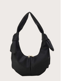 Ruched hobo bag