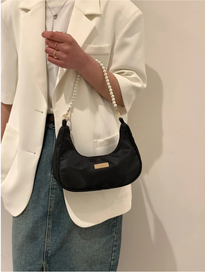 Multi-Functional Crescent Moon Shoulder Bag
