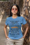 You Can't Scare Me I Have A Crazy Mom Who Happen..Personalized Custom Tshirt