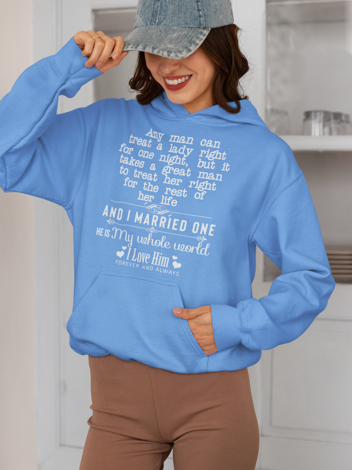 Great Man To Treat Her Right Personalized Custom Hoodie Gift For Her And Mom