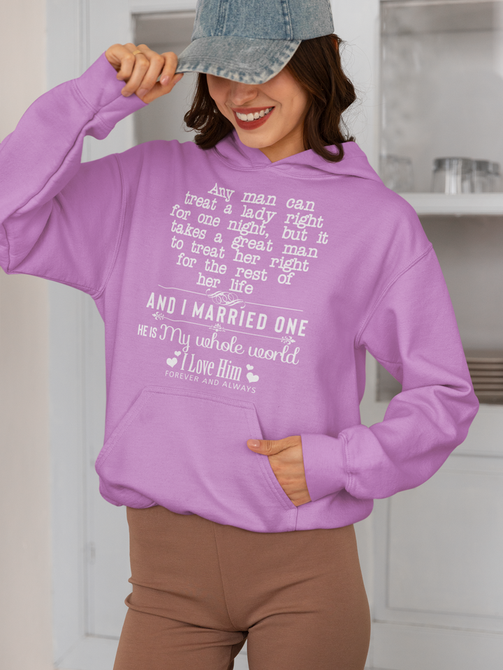 Great Man To Treat Her Right Personalized Custom Hoodie Gift For Her And Mom