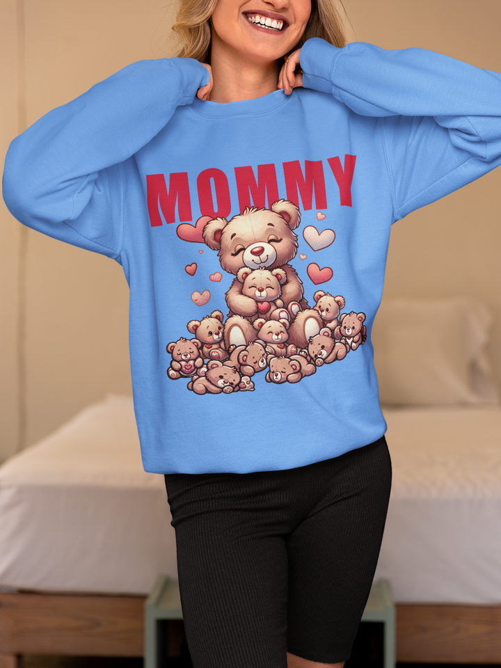 Love Mommy Personalized Custom Sweatshirt Gift For Her And Mom