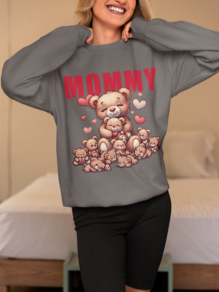 Love Mommy Personalized Custom Sweatshirt Gift For Her And Mom