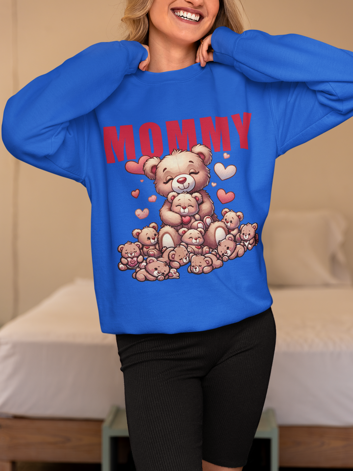 Love Mommy Personalized Custom Sweatshirt Gift For Her And Mom