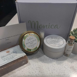 Expecting Mom Spa Gift Set with Succulent Candle and Natural Soap