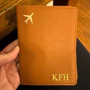 Personalized Leather Passport Holder Gift