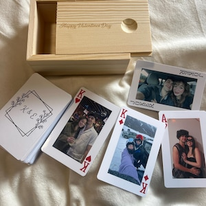 Custom Photo Playing Cards Unique Gift for Family Couples and Friends
