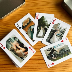 Custom Photo Playing Cards Unique Gift for Family Couples and Friends