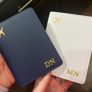 Personalized Leather Passport Holder Gift