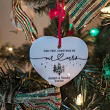 Personalized Mr & Mrs First Christmas Ornament