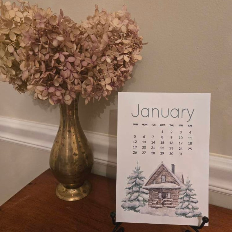 2026 Nature Desktop Calendar Gift