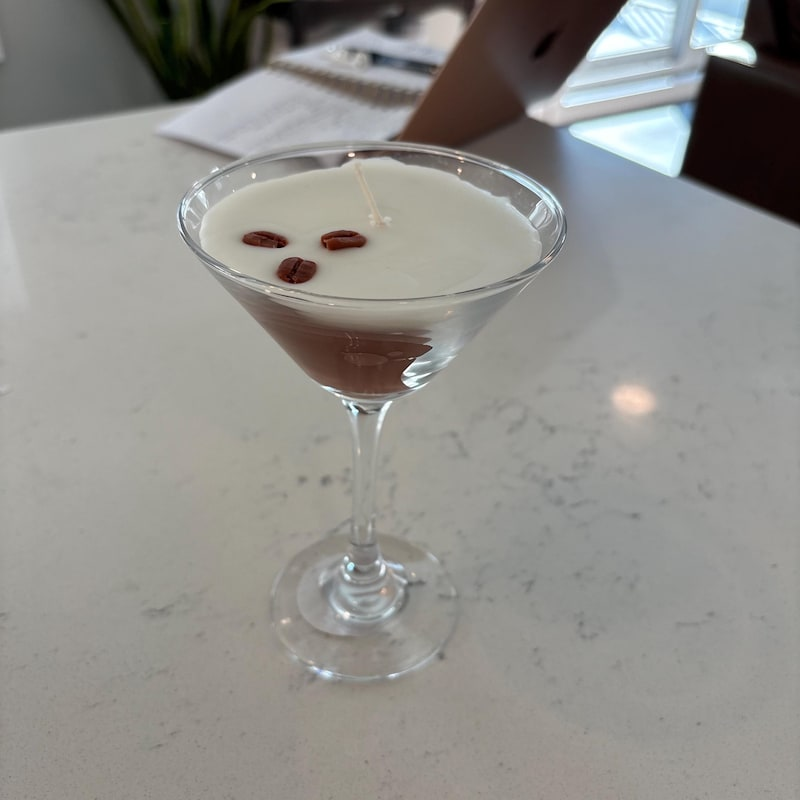Espresso Martini Candle Realistic Coffee Gift