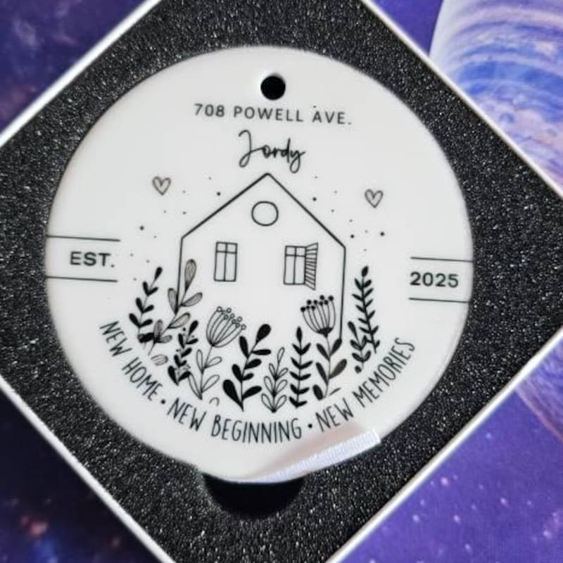 Personalized New Home Ornament Gift