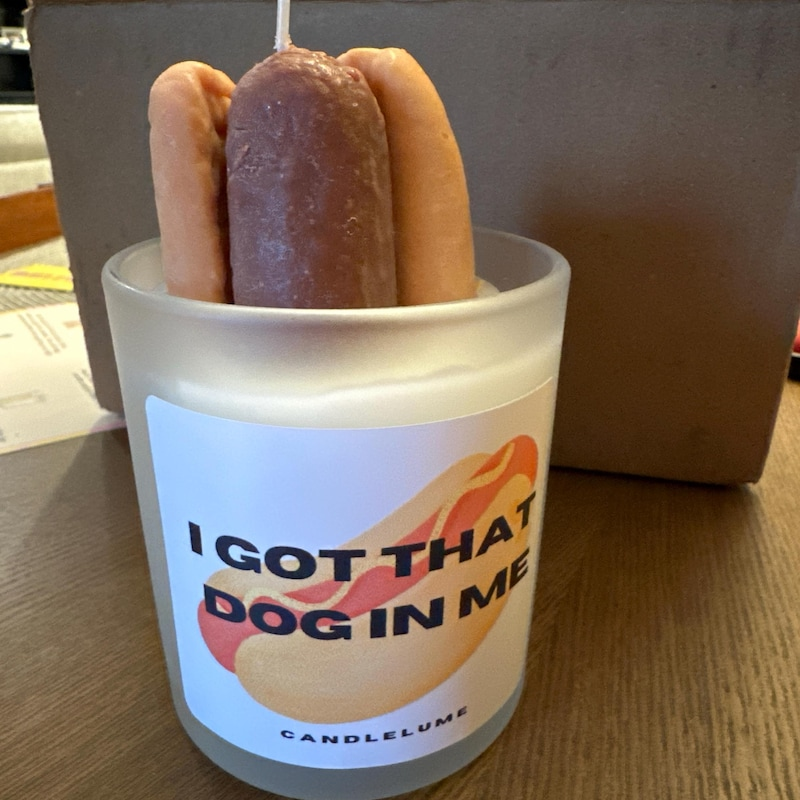 Funny Hot Dog Candle Novelty Gift
