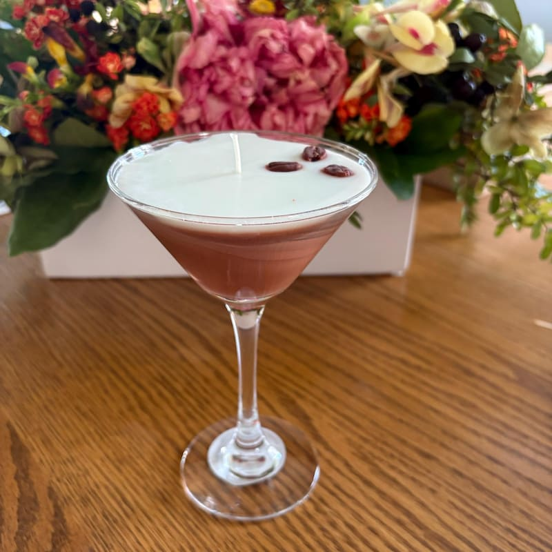 Espresso Martini Candle Realistic Coffee Gift