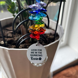 Personalized Pet Memorial Suncatcher Rainbow Bridge Keepsake