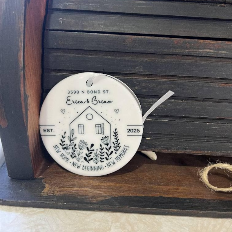 Personalized New Home Ornament Gift