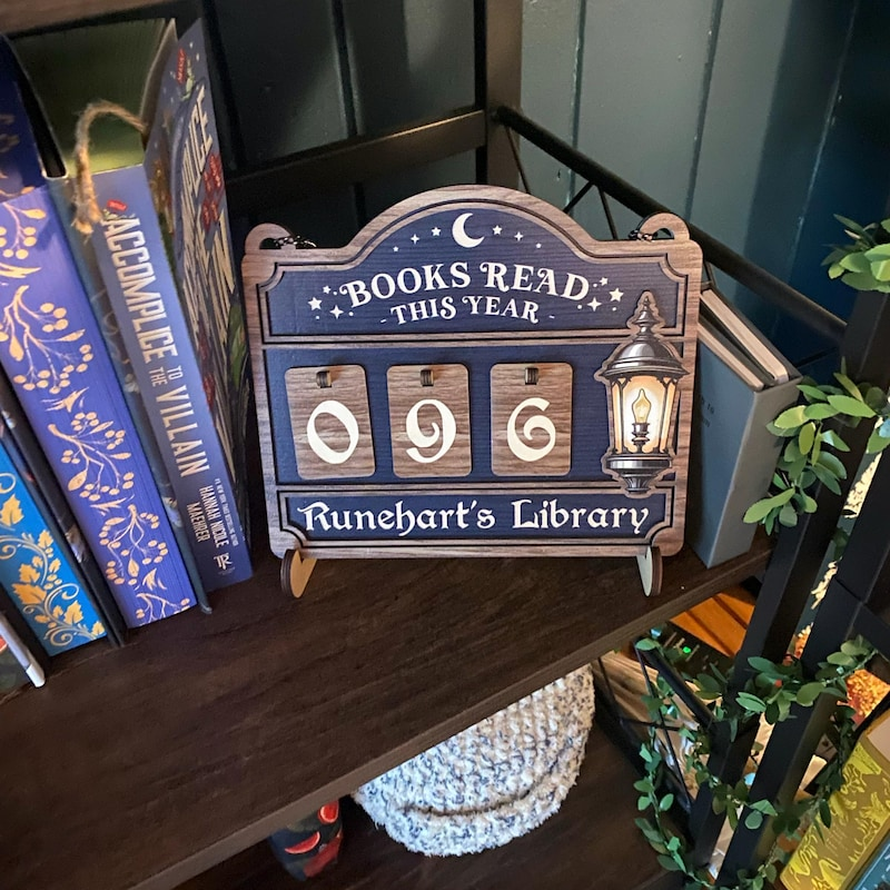 Personalized Books Read Tracker & Counter