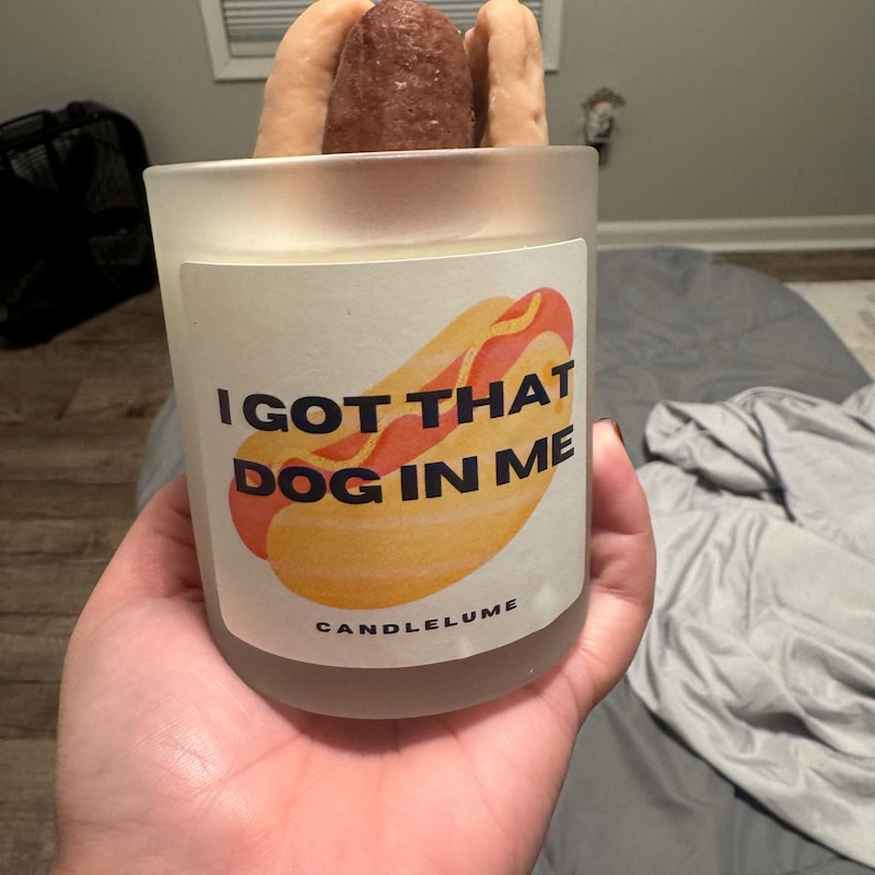 Funny Hot Dog Candle Novelty Gift