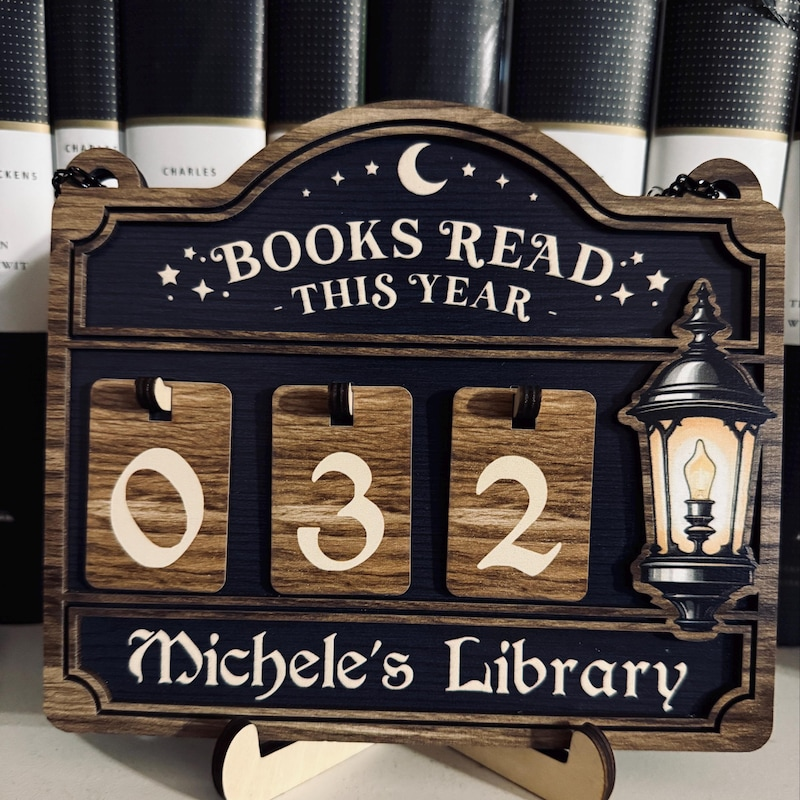 Personalized Books Read Tracker & Counter