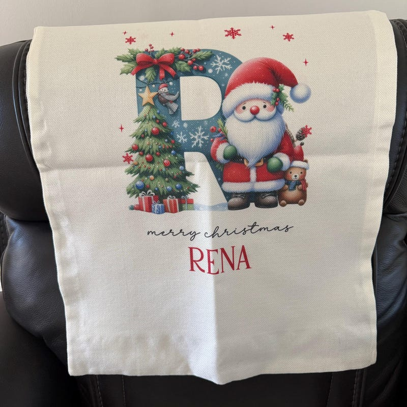 Personalized Santa Claus Christmas Gift Bag