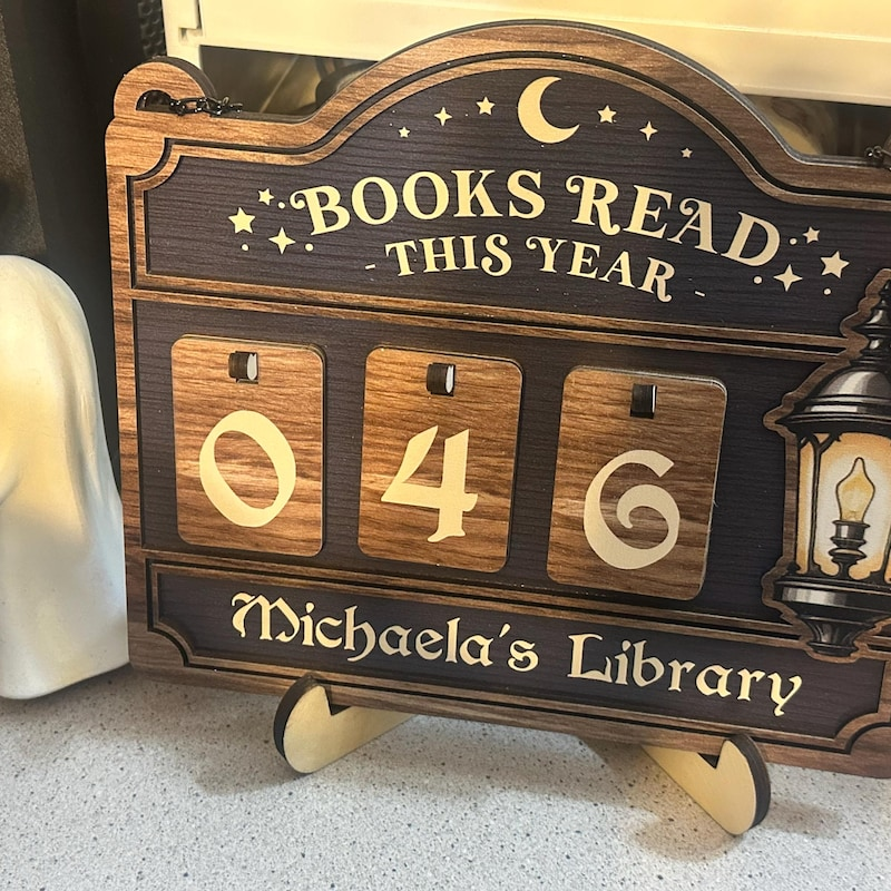 Personalized Books Read Tracker & Counter