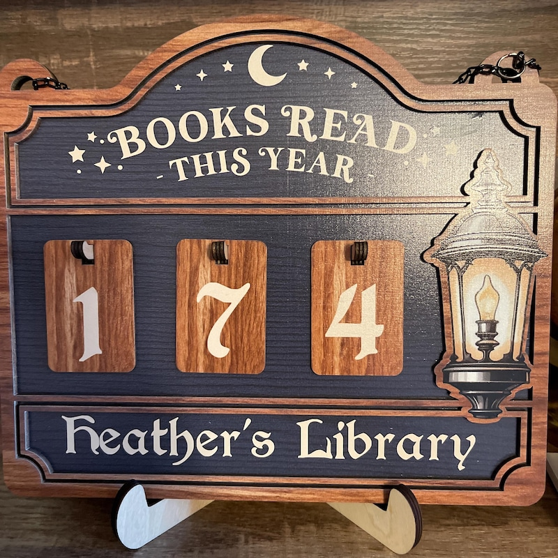 Personalized Books Read Tracker & Counter