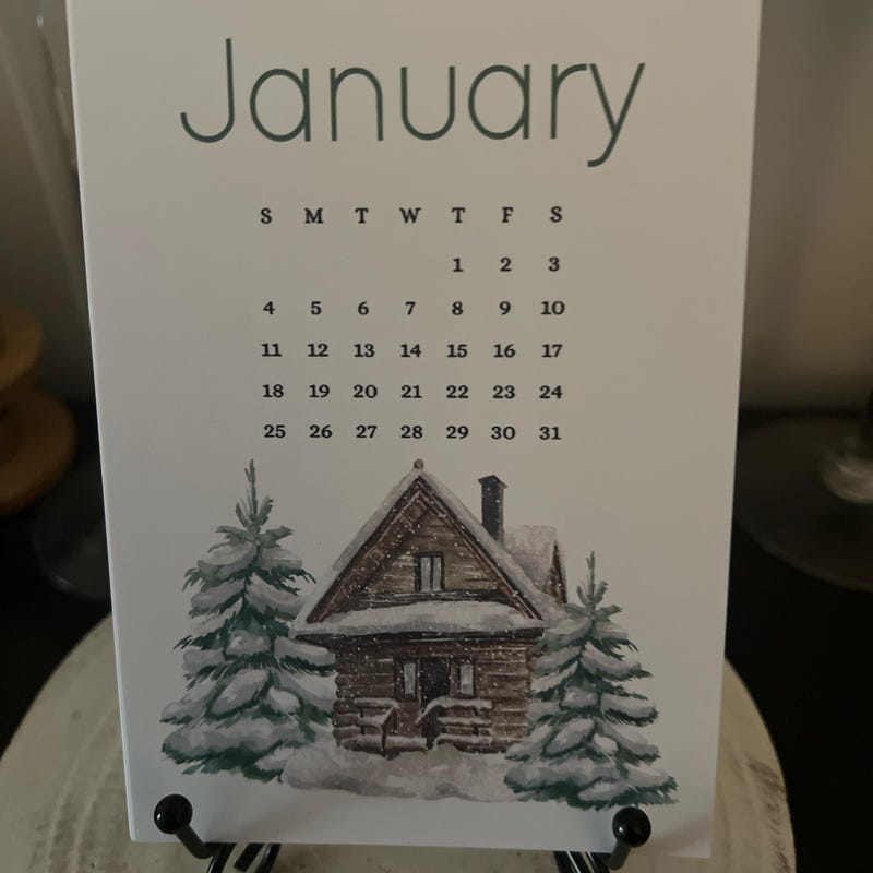 2026 Nature Desktop Calendar Gift