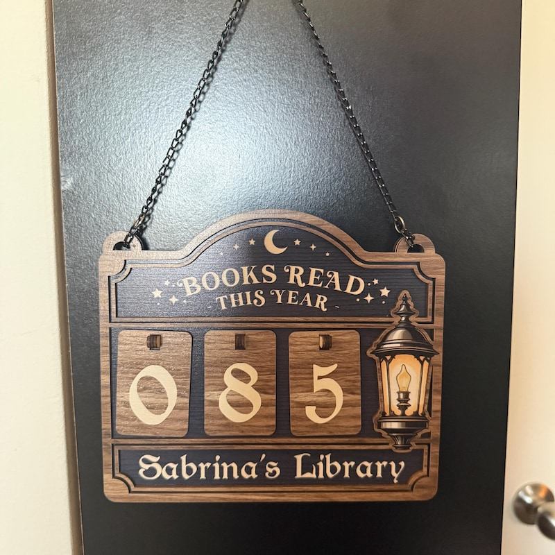 Personalized Books Read Tracker & Counter