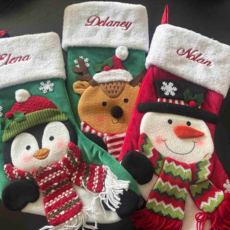 Personalized Christmas Stocking with Name for Kids