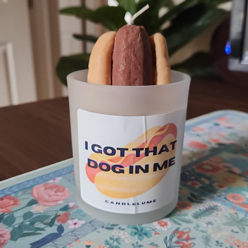 Funny Hot Dog Candle Novelty Gift