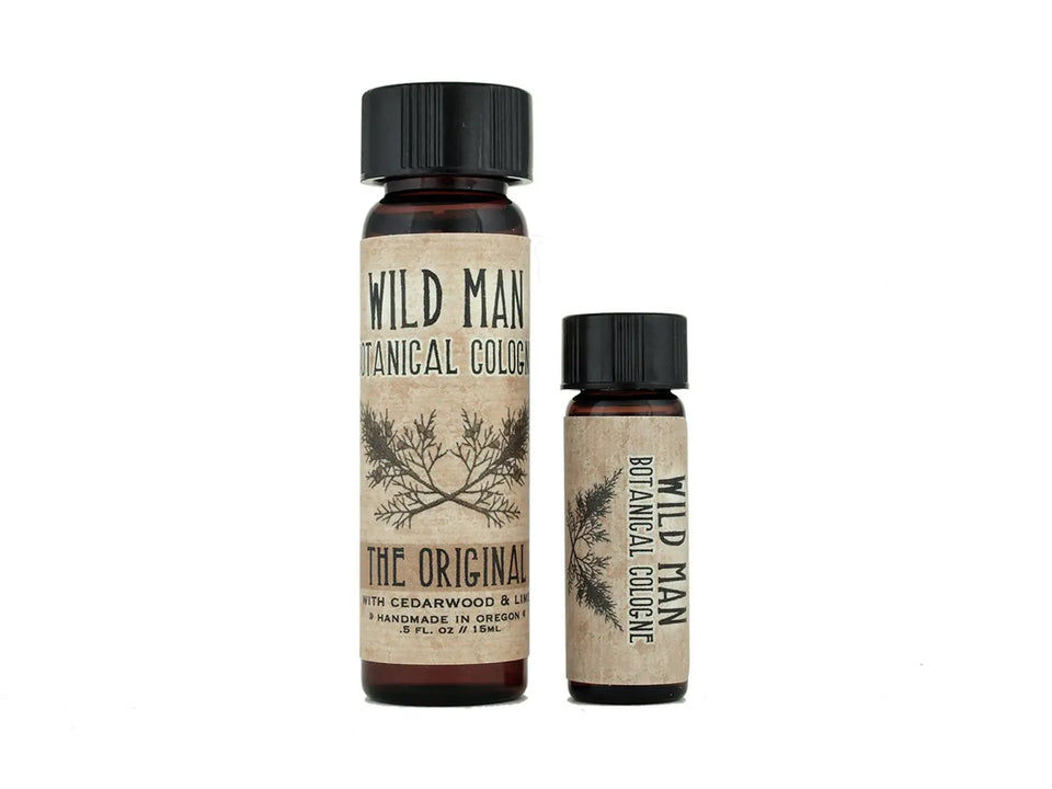Natural Cologne Oil WILD MAN Unisex Natural Perfume 3.7 ml // 1 Dram