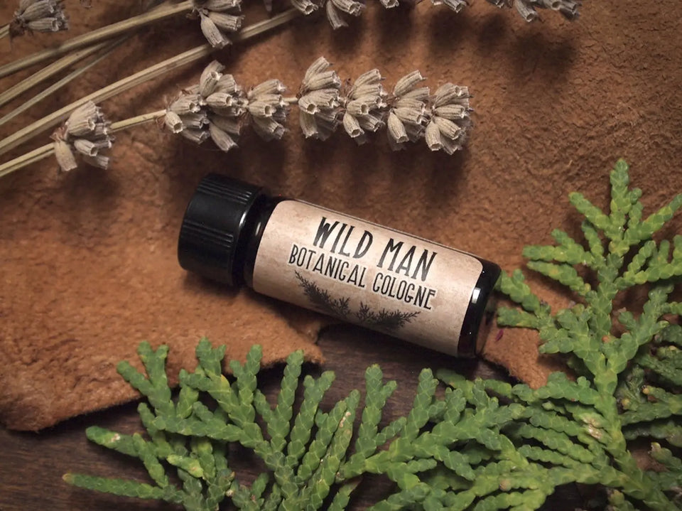 Natural Cologne Oil WILD MAN Unisex Natural Perfume 3.7 ml // 1 Dram