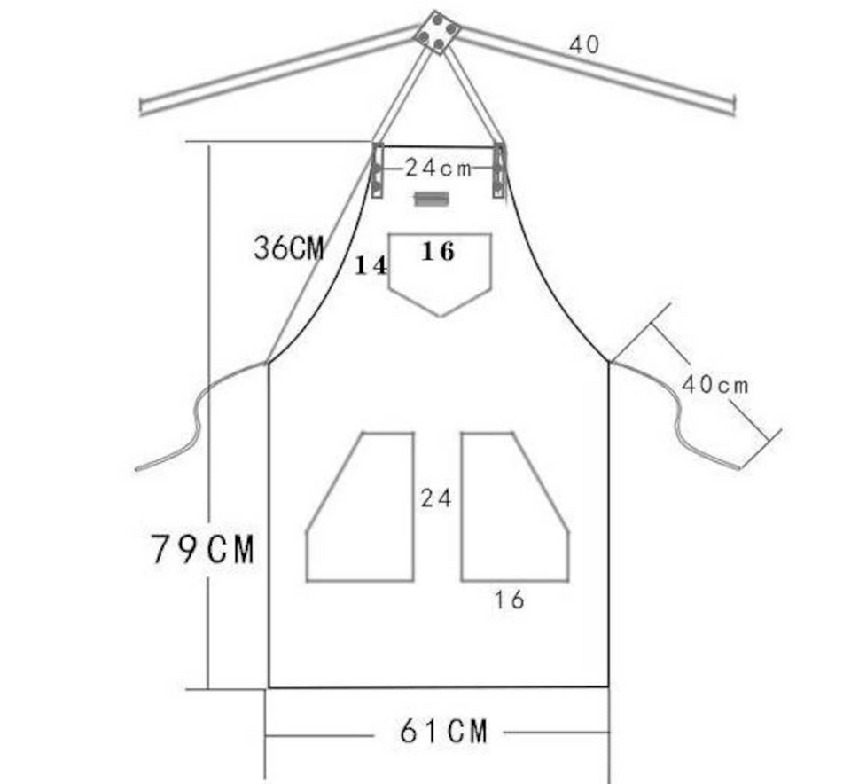 Personalized Canvas & Leather Apron for Men & Women