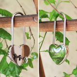 Personalized Engraved Heart Love Lock with Key