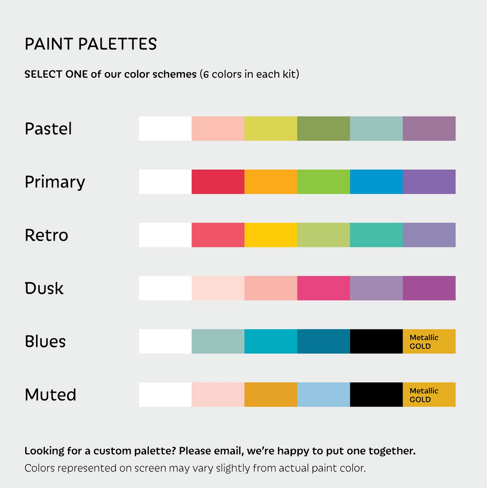 Rainbow DIY Paint Kit for Kids