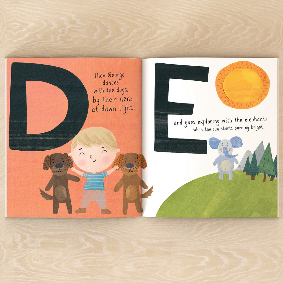 Personalized Christmas Zoo Name Book for Kids