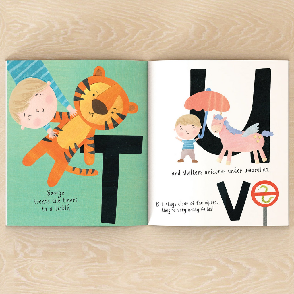 Personalized Christmas Zoo Name Book for Kids