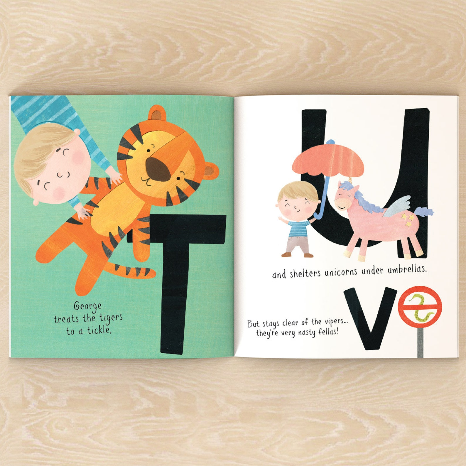 Personalized Christmas Zoo Name Book for Kids