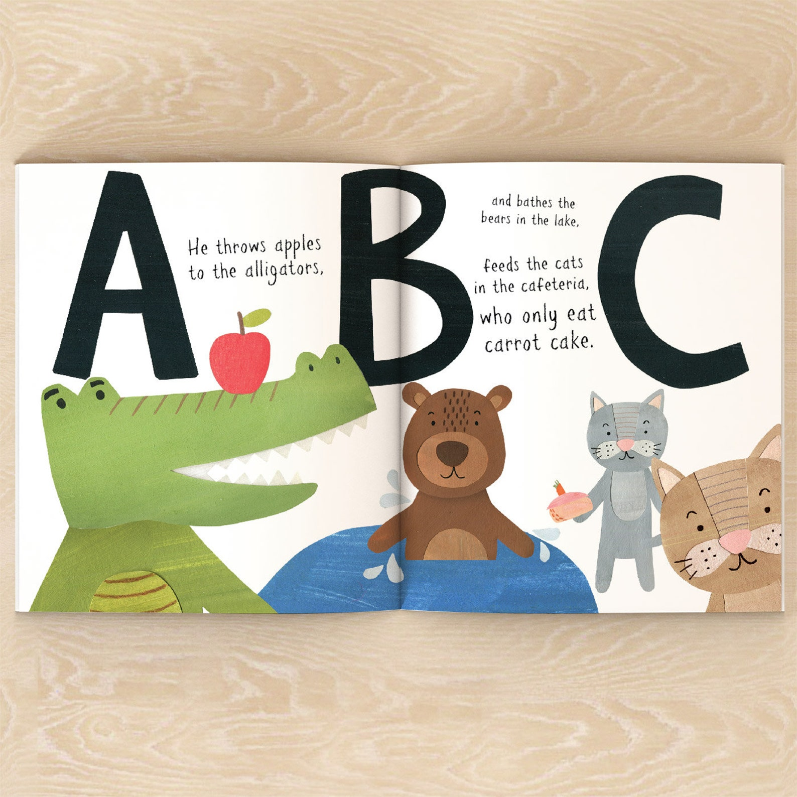 Personalized Christmas Zoo Name Book for Kids