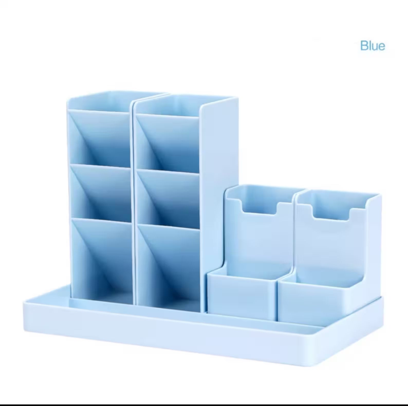 Large Capacity Desktop Organizer Multi Grid Pen Holder