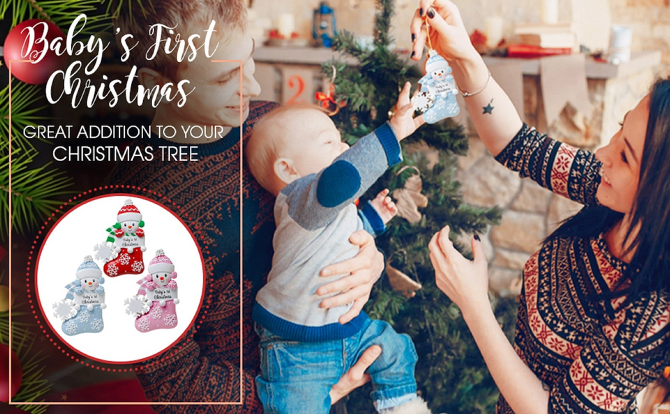 Personalized Baby's First Christmas Ornament