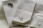 Personalized Sterling Silver Initial Cufflinks Handmade Groom Gift
