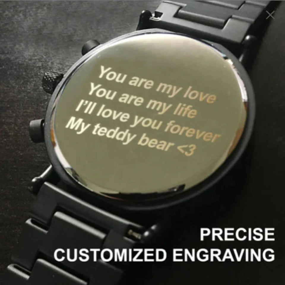 Wood Watch,Personalized Watch,Engraved Watch,Wooden Watch,Mens Watch