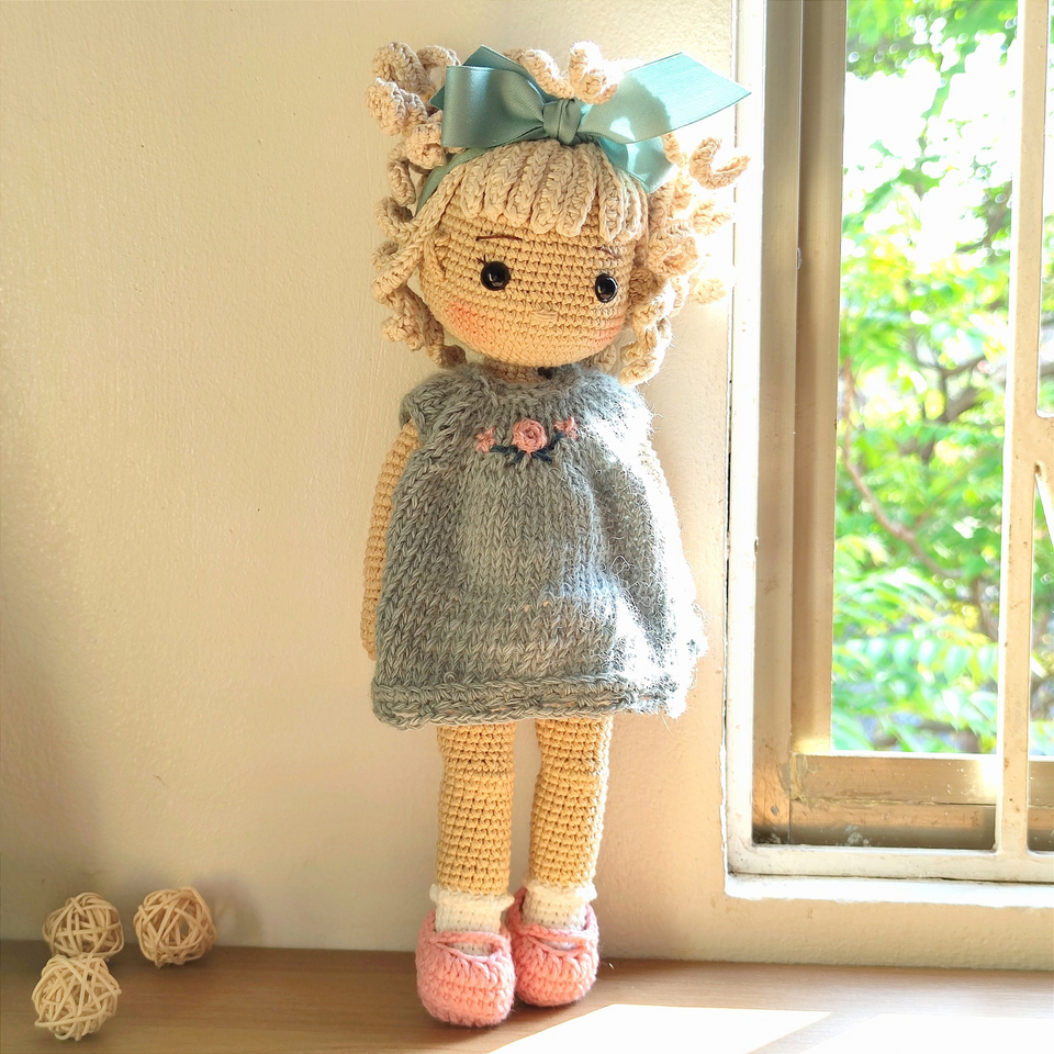 Personalized Crochet Doll with Changeable Outfit