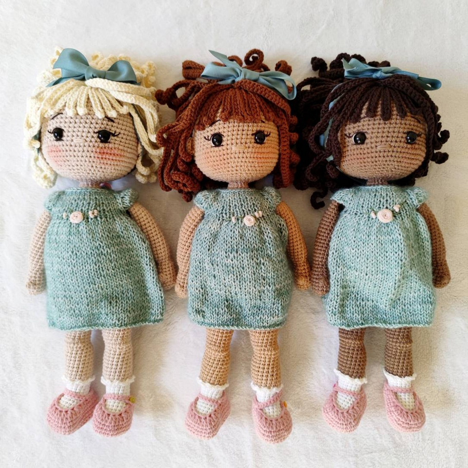 Personalized Crochet Doll with Changeable Outfit