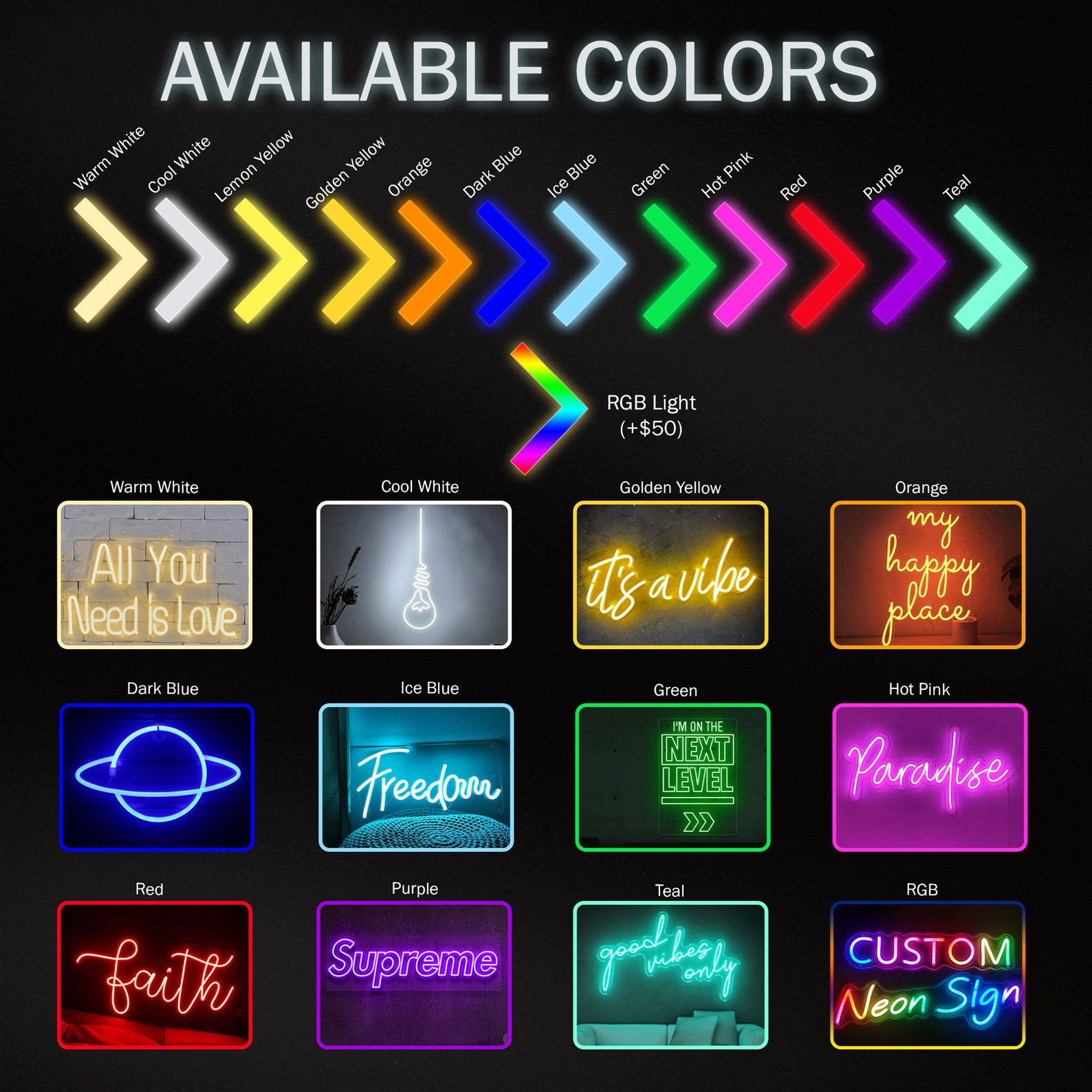 Custom Personalized LED Neon Sign